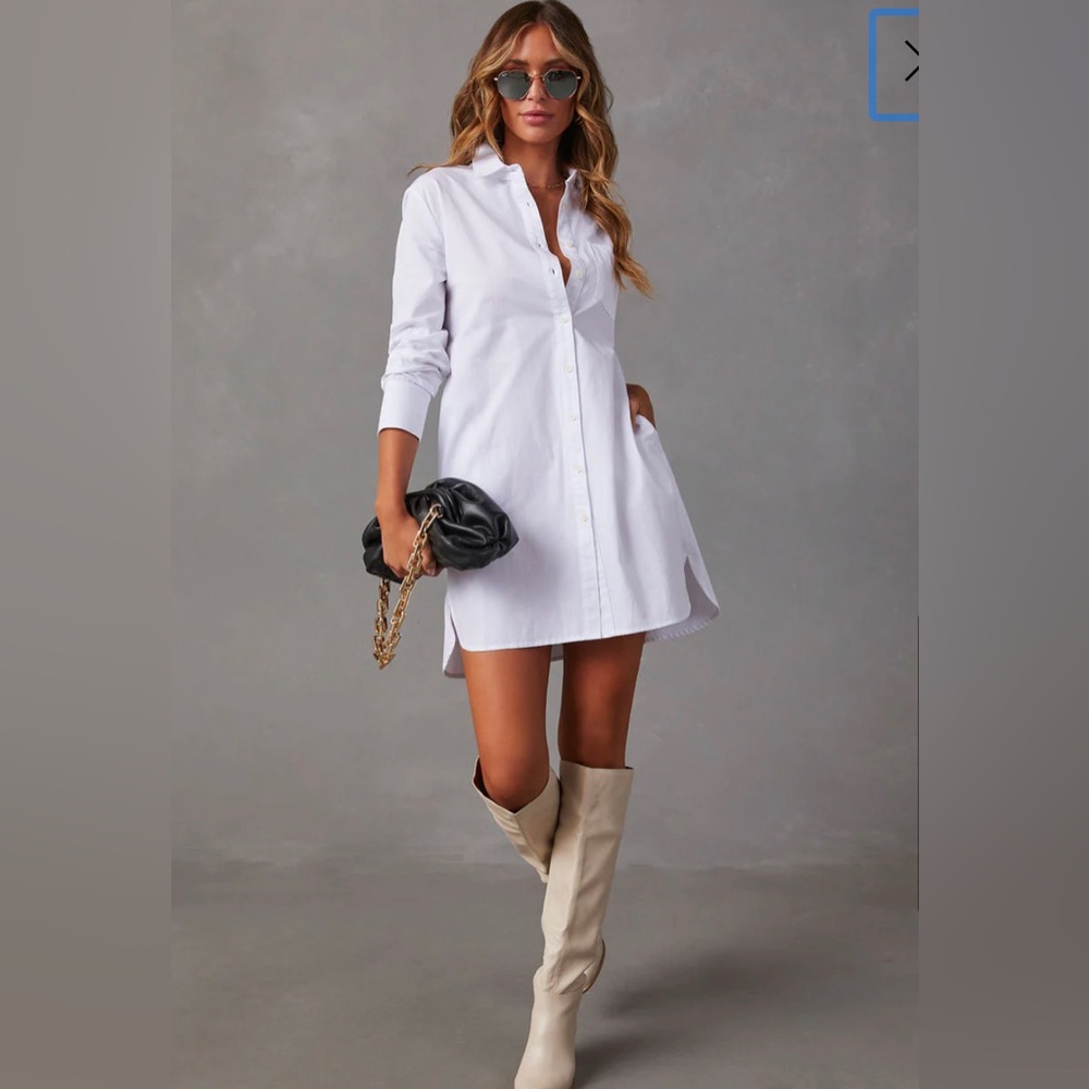 VICI Business White Button Down